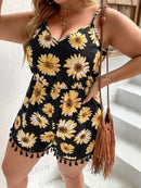 Macacão Feminino Florido Melissa Plus Size E116