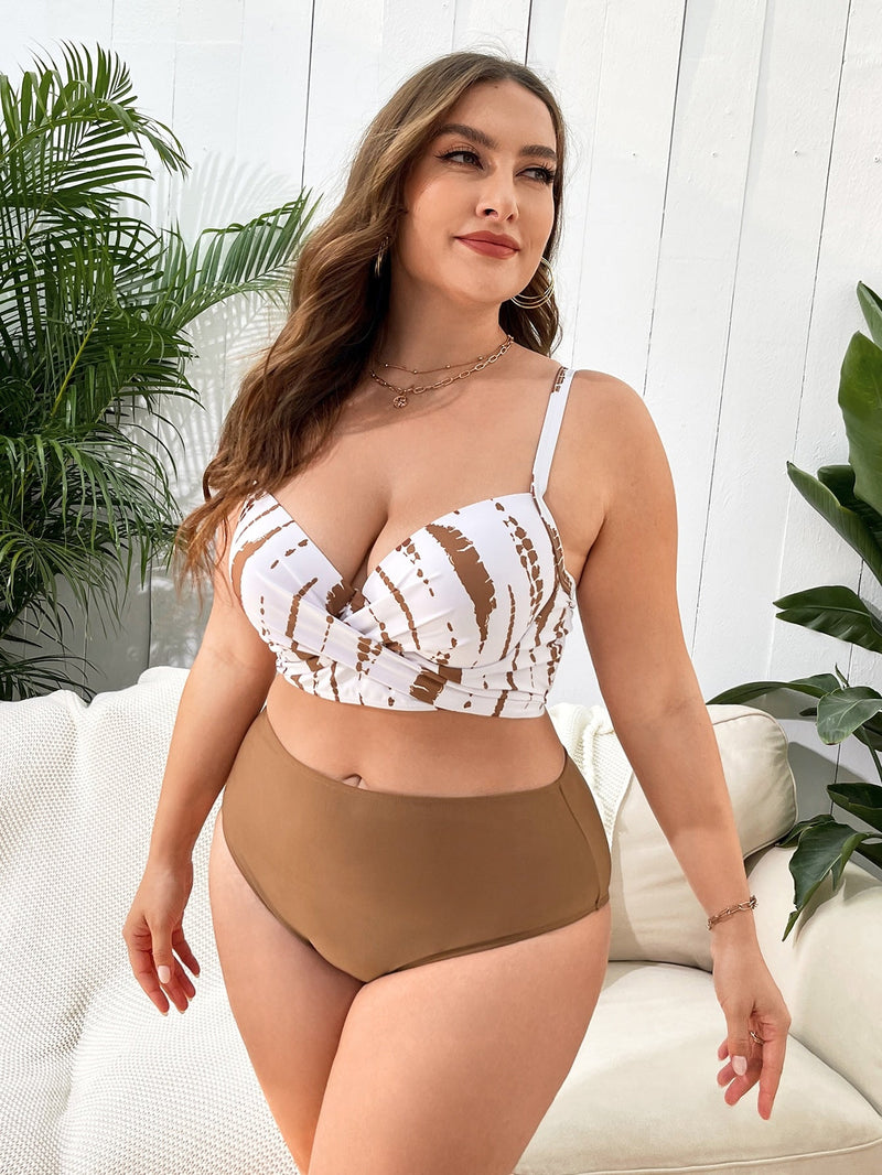 Biquini Feminino Com Saída Estrella Plus Size E170