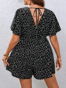 Macacão Feminino Leve com Detalhes de Laço nas Costas - Calíope. Plus Size