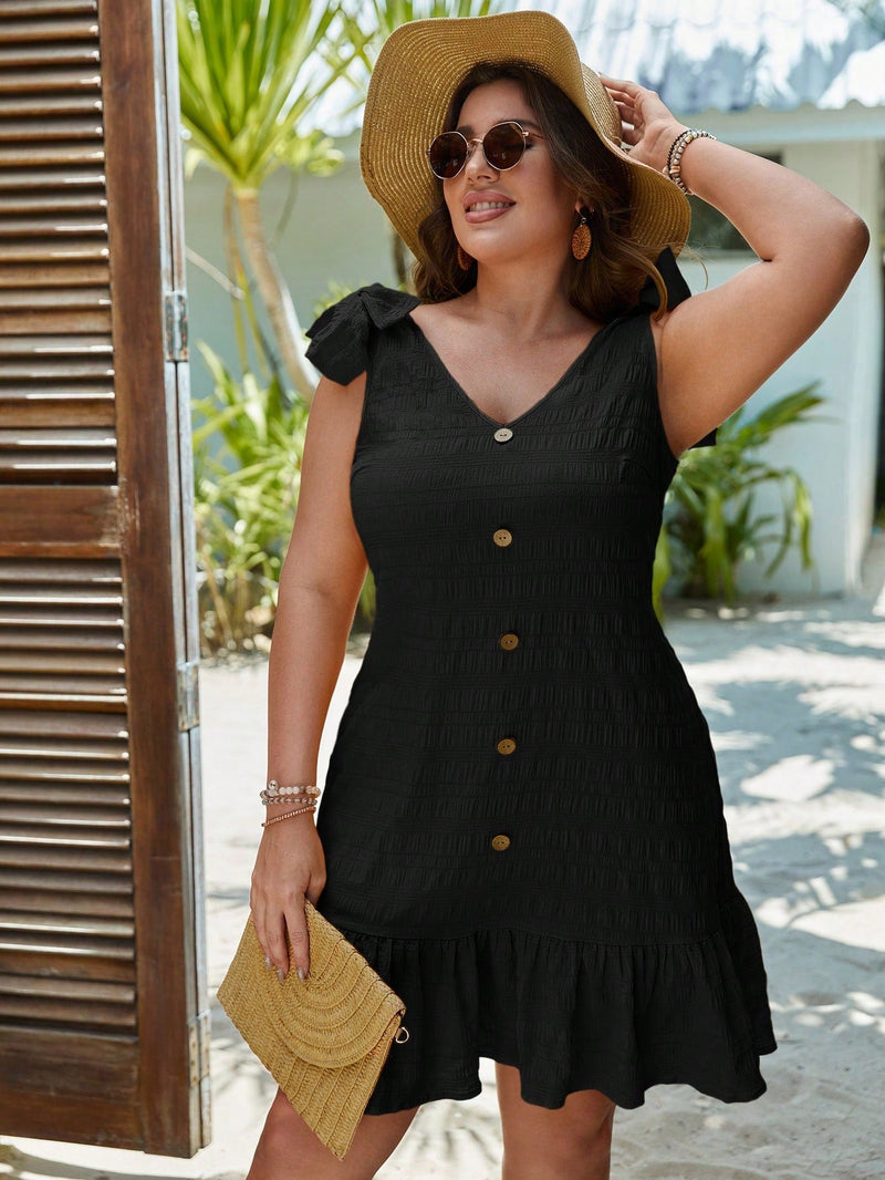 Vestido Feminino Sem Manga Magnolia Plus Size E032