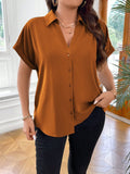 Camisa feminina com Botões Frontais Julia Plus Size