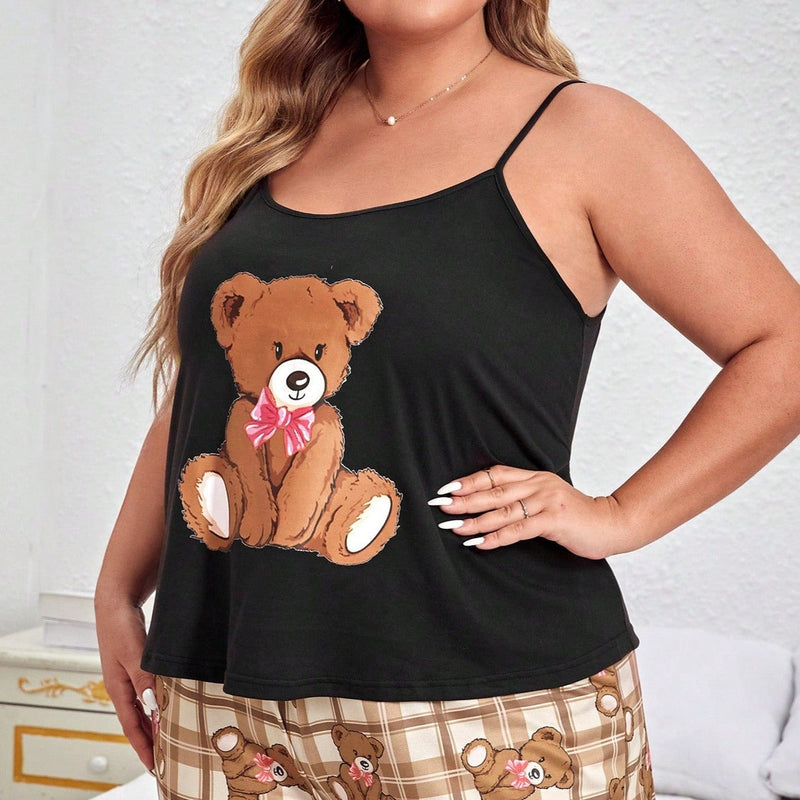 Pijama Deliana Feminina Plus Size E410