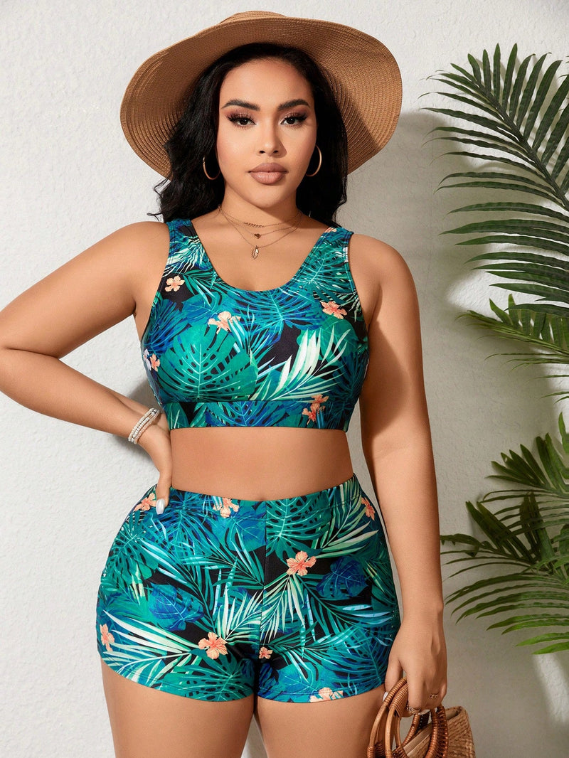 Shortkini Feminino Hannah Plus Size E261