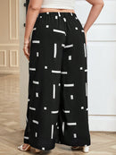 Calça feminina De Perna Larga Dayse. Plus Size