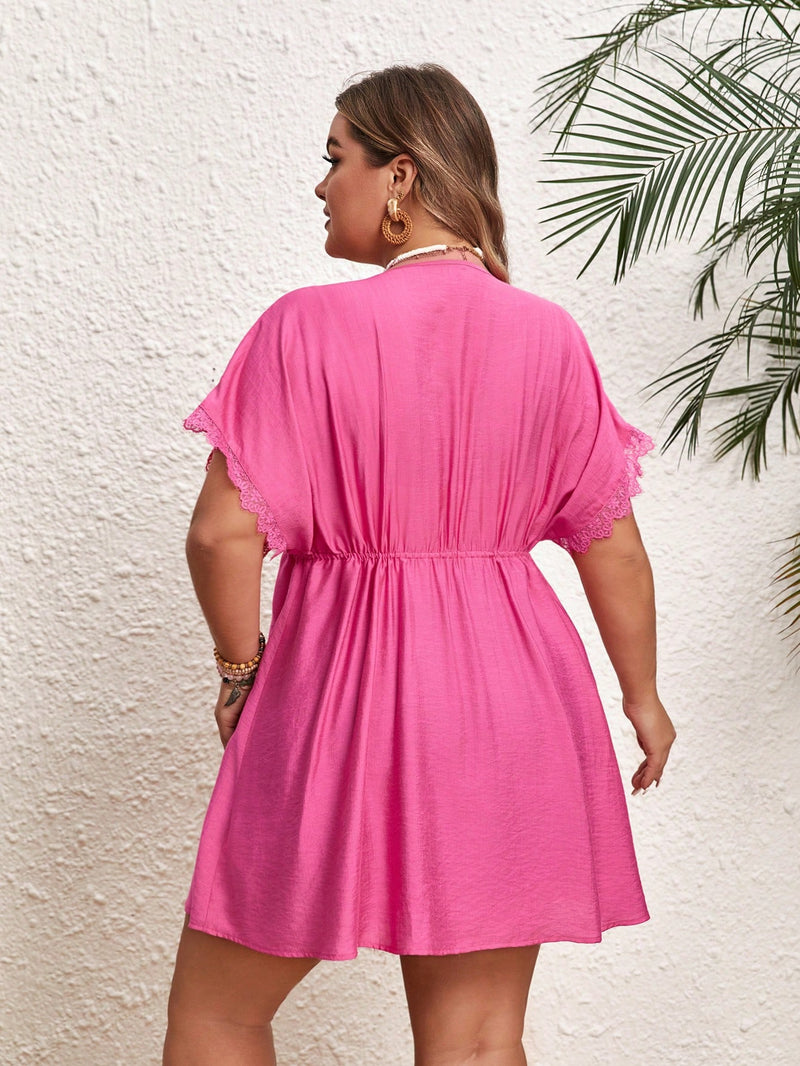 Saída de praia feminina e estilosa Bellabel. Plus Size