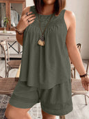 Conjunto feminino solto de verão Edelis. Plus Size