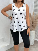 Conjunto feminino estampado Fabi. Plus Size