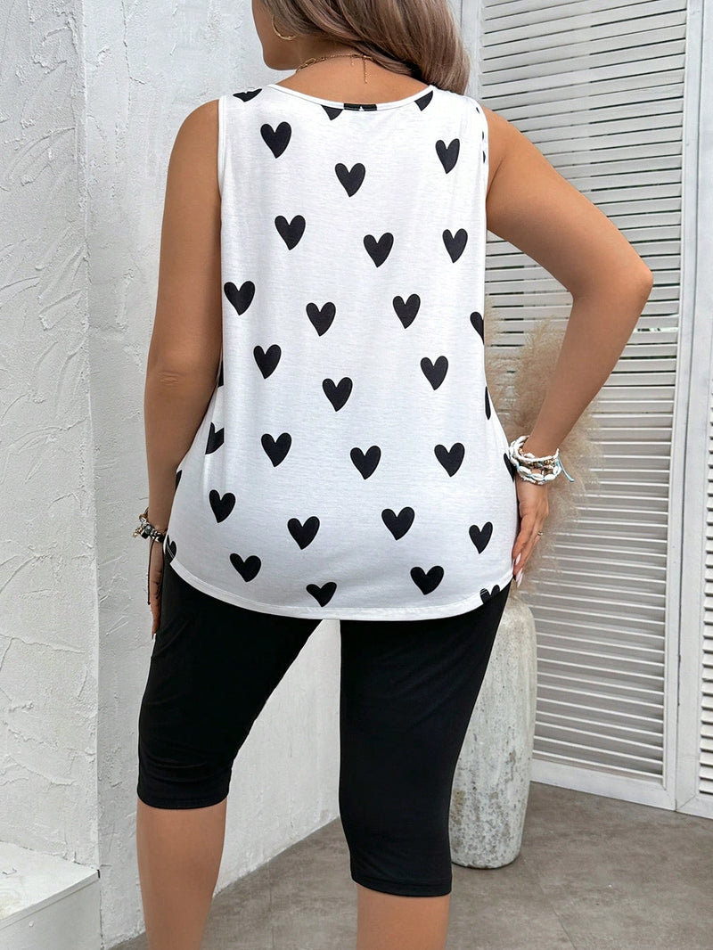 Conjunto feminino estampado Fabi. Plus Size