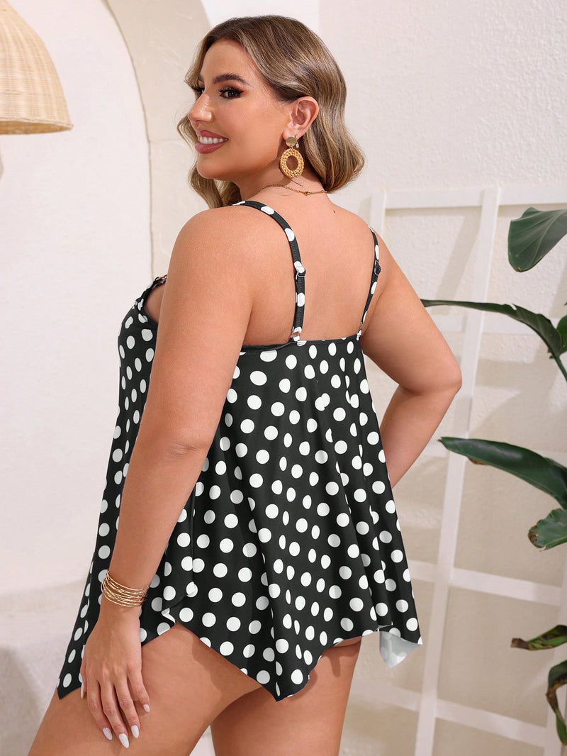 Tankini feminino com estampas diversas Cristin. Plus Size