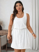 Vestido Feminino Sem Manga Sara. Plus Size