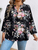 Camisa Feminina de Manga Longa Alana. Plus Size