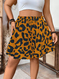 Short feminino solto estampado Tania. Plus Size