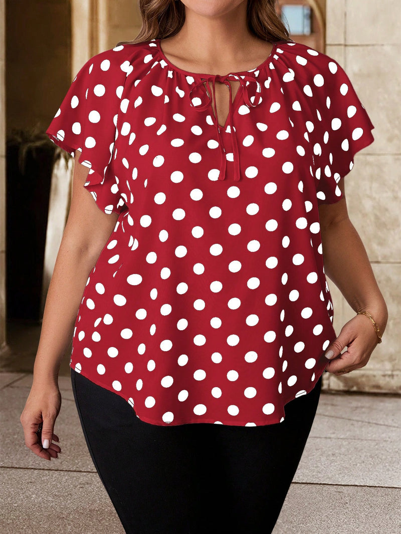 Blusa Feminina com Mangas Curtas - Camilla. Plus Size