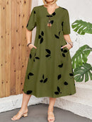 Vestido feminino longo estampado Sabrina. Plus Size