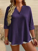 Camisa Feminina Manga Comprida Karina Plus Size
