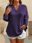 Camisa Feminina Manga Comprida Karina Plus Size