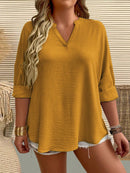 Camisa Feminina Manga Comprida Karina Plus Size