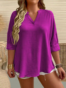 Camisa Feminina Manga Comprida Karina Plus Size