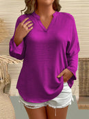 Camisa Feminina Manga Comprida Karina Plus Size