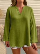 Camisa Feminina Manga Comprida Karina Plus Size