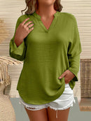 Camisa Feminina Manga Comprida Karina Plus Size