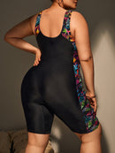 Maiô Feminino Anastacia Com Estampa Na Lateral Plus Size E014
