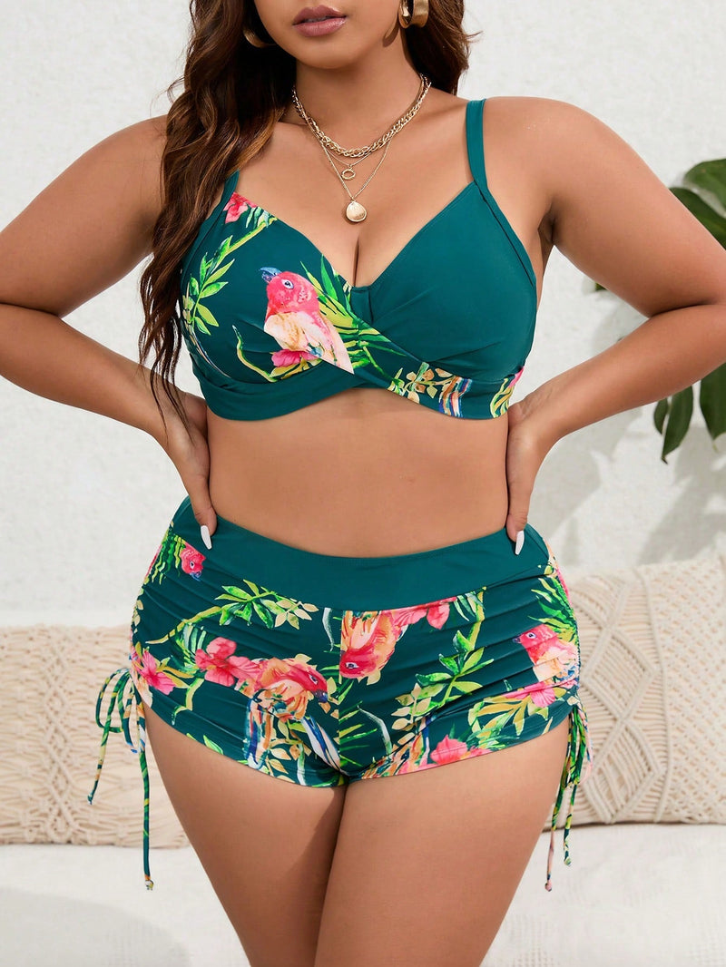 Shortkini Feminino Push Up Analú Plus Size E007