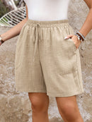 Bermuda Feminina com Estampa Animal Print e Cintura Ajustável - Camille. Plus Size