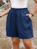 Bermuda Feminina com Estampa Animal Print e Cintura Ajustável - Camille. Plus Size