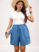 Bermuda Feminina com Estampa Animal Print e Cintura Ajustável - Camille. Plus Size