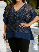 Blusa Feminina Solta com Decote em V - Dália. Plus Size