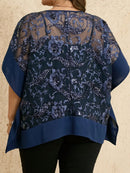 Blusa Feminina Solta com Decote em V - Dália. Plus Size