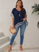 Blusa Feminina Solta com Decote em V - Dália. Plus Size