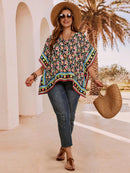 Blusa Feminina Solta com Decote em V - Dália. Plus Size