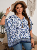 Blusa Feminina Solta com Decote em V - Dália. Plus Size