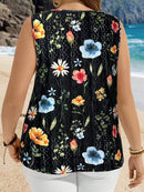 Blusa sem manga Telma Feminina Plus Size