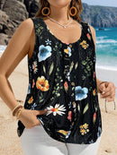 Blusa sem manga Telma Feminina Plus Size