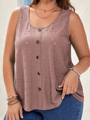 Blusa sem manga Telma Feminina Plus Size