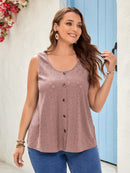 Blusa sem manga Telma Feminina Plus Size