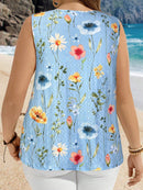 Blusa sem manga Telma Feminina Plus Size