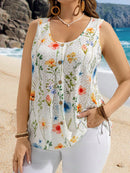 Blusa sem manga Telma Feminina Plus Size