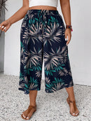 Calça Capri Feminina Perna Larga Amanda. Plus Size