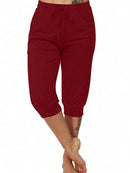 Calça Capri Feminina com Cordão na Cintura - Alessia. Plus Size