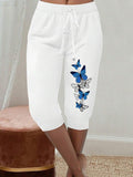 Calça Capri Feminina com Cordão na Cintura - Alessia. Plus Size