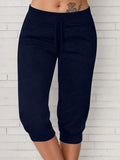 Calça Capri Feminina com Cordão na Cintura - Alessia. Plus Size