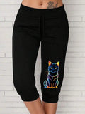 Calça Capri Feminina com Cordão na Cintura - Alessia. Plus Size