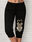 Calça Capri Feminina com Cordão na Cintura - Alessia. Plus Size