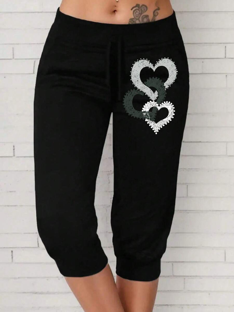 Calça Capri Feminina com Cordão na Cintura - Alessia. Plus Size