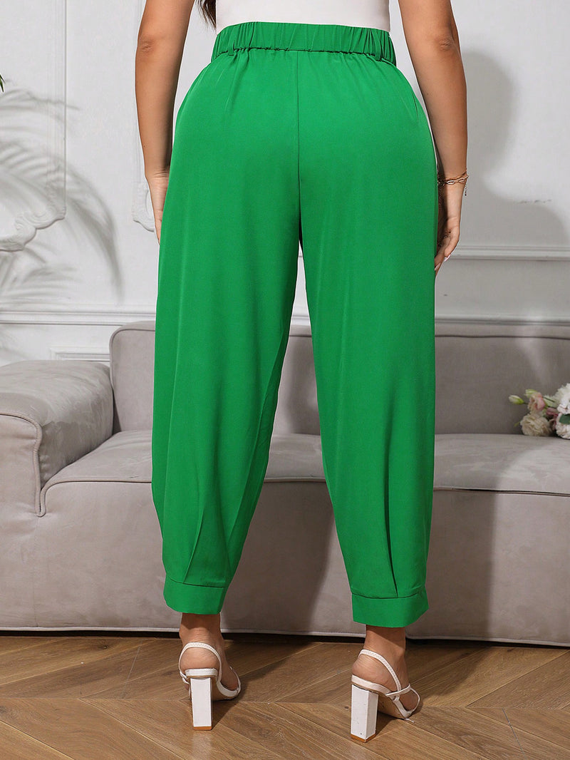 Calça Feminina Cintura Alta Rosana. Plus Size