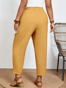 Calça Feminina com  Nó, Bolso Paula. Plus Size